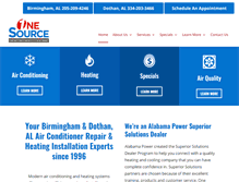 Tablet Screenshot of onesourceair.com
